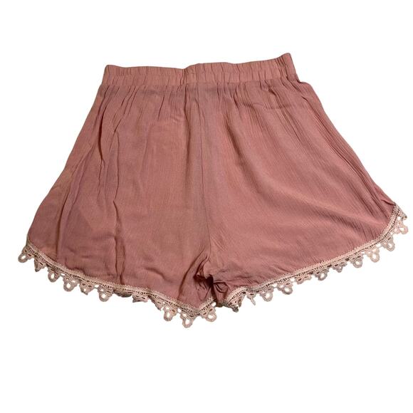 Women's High Rise Pull On Shorts Size X-Small Boho Coquette Girly Feminine - Picture 2 of 6